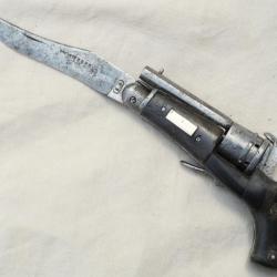 Très rare couteau revolver - couteau pliant fabricant SB calibre 5mm broche - XIXe cab24cop002