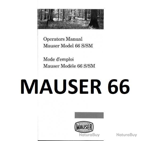 notice MAUSER 66 S / 66 SM (envoi par mail) - VENDU PAR JEPERCUTE (m2014)