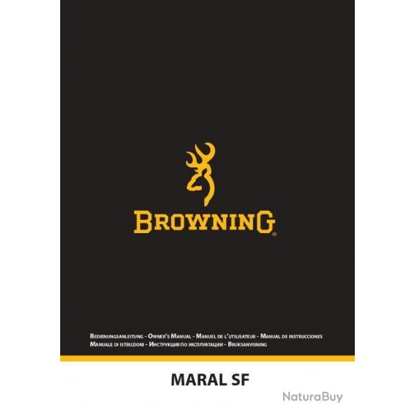 notice BROWNING MARAL SF en FRANCAIS (envoi par mail) - VENDU PAR JEPERCUTE (m2016)