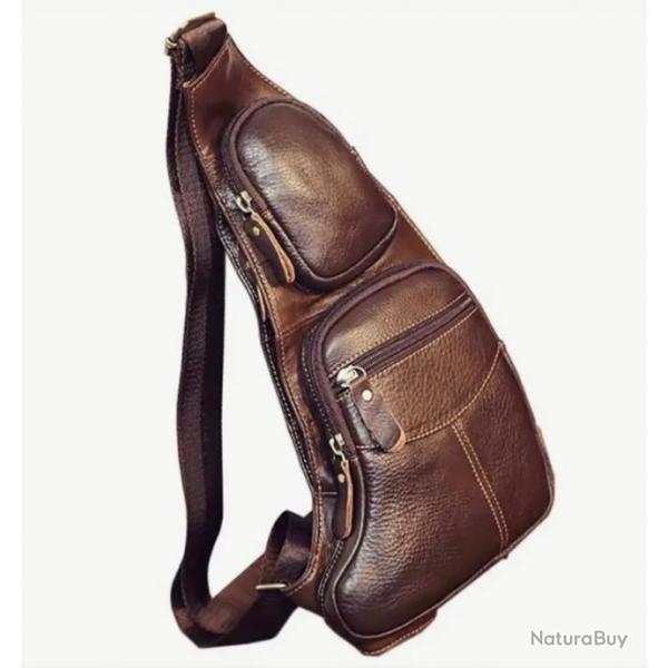 Sac en cuir style Holster