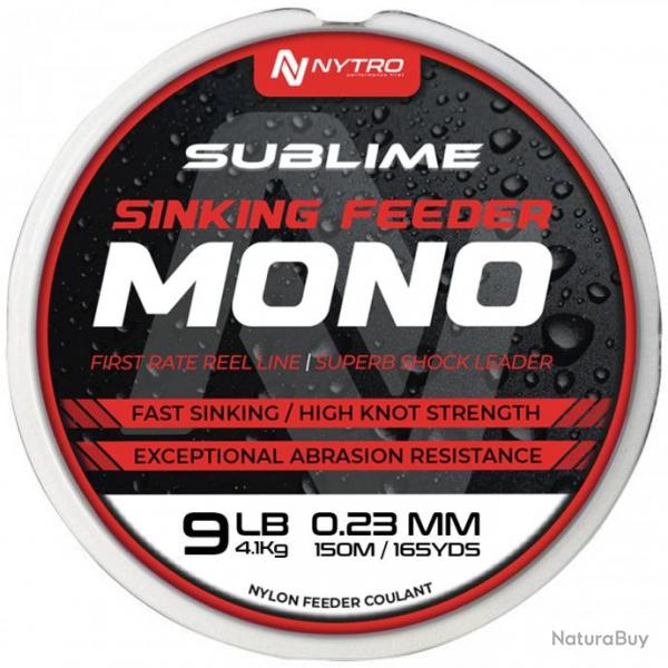 NYTRO FIL DE PCHE SUBLIME SINKING FEEDER MONO 150M NYTRO 0,23mm