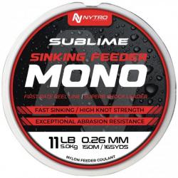 NYTRO FIL DE PÊCHE SUBLIME SINKING FEEDER MONO 150M NYTRO 0,26mm