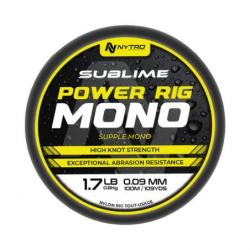 NYTRO FIL DE PÊCHE SUBLIME POWER RIG MONO 100M NYTRO 0,09mm