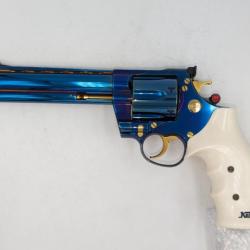 REVOLVER KORTH CLASSIC 44 MAG PLASMA BLEU POLI EN 6 POUCES