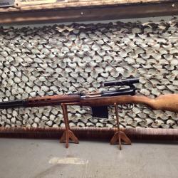 SVT 40  de 1941 cal. 7,62x54R mm Russe avec montage et lunette ann&eacute;e 80