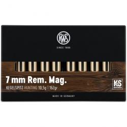 Balles Rws Ks Pointe Conique 7mm Rem Mag 162 Gr 10.5 g