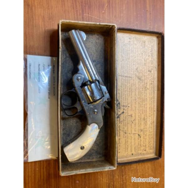 revolver smith and wesson hammer topbreak 32 sw