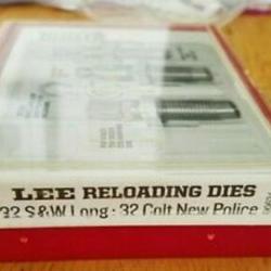 LEE RELOADING DIES - 3 OUTILS - 32S&W LONG - 32 COLT N.P.