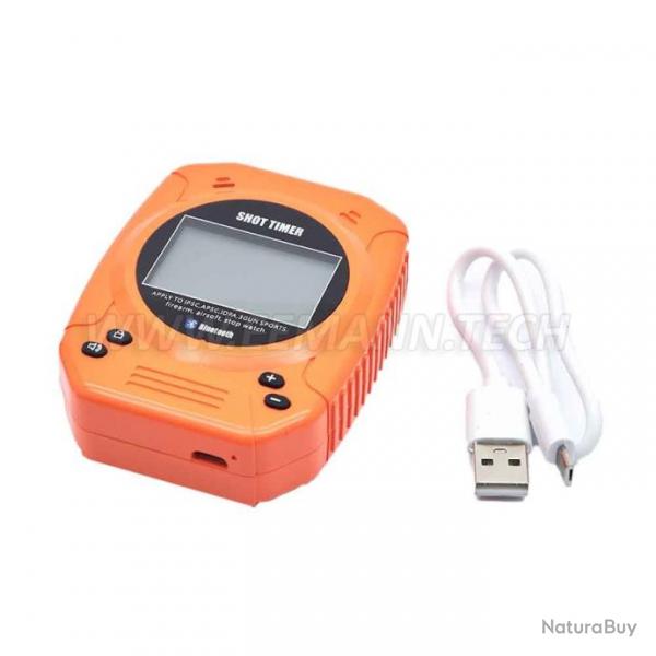 Practical Shooting Bluetooth Shot IPSC USPSA Timer, Color: Orange