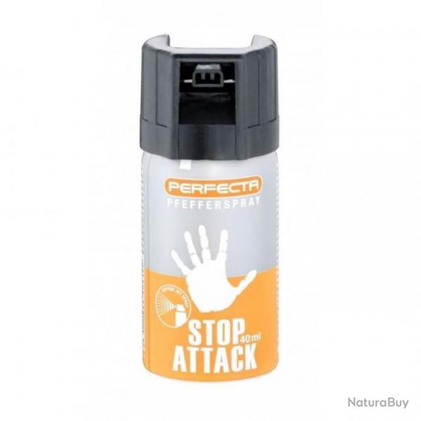 Lot de 10 Bombes Aerosols Lacrymognes au GAZ POIVRE PERFECTA 40ML - Braderie Automne