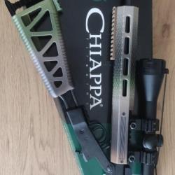Carabine pliante CHIAPPA Little Badger 17HMR +kit camo+lunette