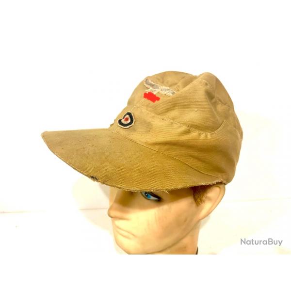 Ancienne casquette militaire Allemande de la Luftwaffe modle tropical ww2