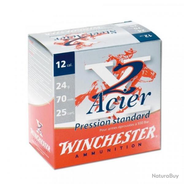 Munitions Winchester X2 ACIER Cal.12/70 24g PAR 75