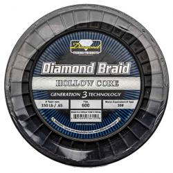 Tresse Diamond Braid Hollow Core Generation 3 150lb Blanc 548 m (600 Yds)