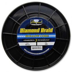 Tresse Diamond Braid Hollow Core Generation 3 Bleu 800lb 457 m (500 Yds)