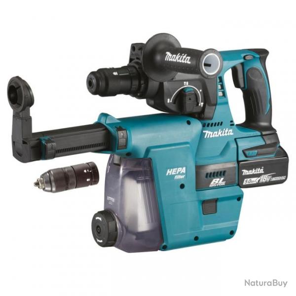 Perfo-burineur Makita DHR243RTJW Sds-plus LXT 18V Li-Ion 5Ah 24mm