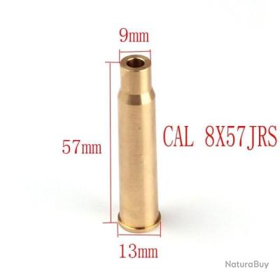 Cartouche laser de réglage calibre 8 x 57 JRS