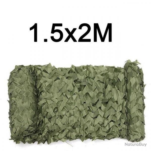 Filet de Camouflage VERT 1.5 x 2 METRES -