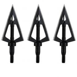 Lot de 3 pointes de chasse à lame fixe Maximal Laserrazor 125 grains 3 blades