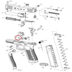 Ressort du curseur de verrouillage GLOCK GEN 5