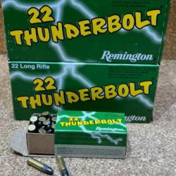 2 Cartons de 500 balles Remington cal.22 lr Thunderbolt . 10 boites