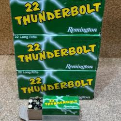 2 Cartons, 1500 balles Remington cal.22 lr Thunderbolt . 10 boites