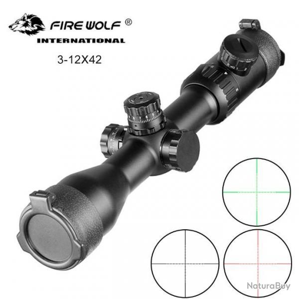 Fire Wolf - miroir de chasse tactique, 3-12X42 SF