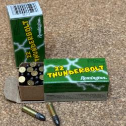100 balles Remington cal.22 lr Thunderbolt, 2 boites