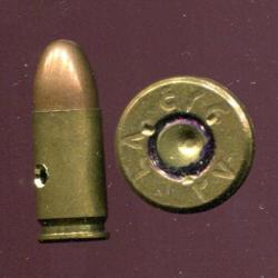 9 mm Parabellum - peu courante production d'Égypte Usine N°27 - beau marquage en caratères arabes