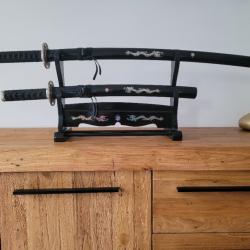 Katana et Wakizashi avec support