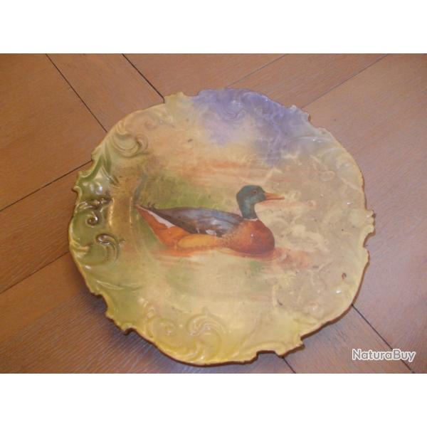 ASSIETTE DECORATIVE MOTIF CANARD