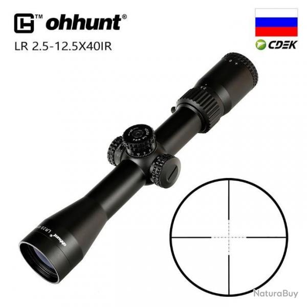 OHHUNT Lunette de chasse LR 2.5-12.5X40 -