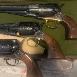 [VEND]trois superbes Remington 1858 santa Barbara tout gravé à la main calibre 44 sans prix de reser