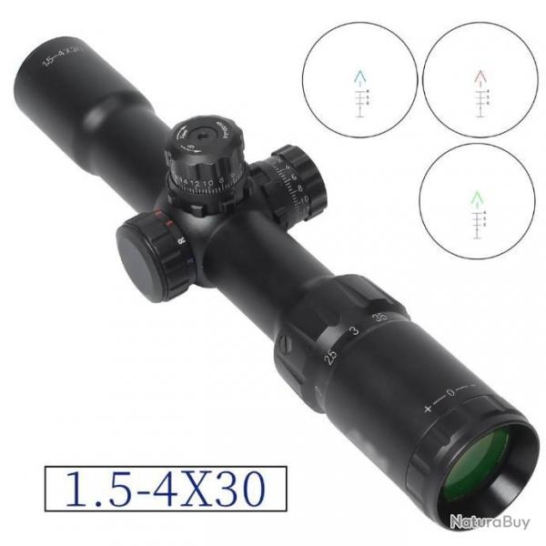 Fusils 1.5-4x30 IR, avec point rouge pour la chasse