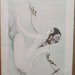 Lithographie mara tran long, Signée et numérotée en petit tirage