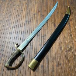 SABRE BRIQUET D'INFANTERIE NAPOLÉONIENNE AVEC FOURREAU