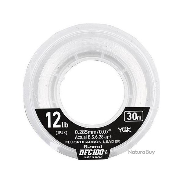 DFC 100% FLUORO LEADER 6 LB / 0.205 - 30 M