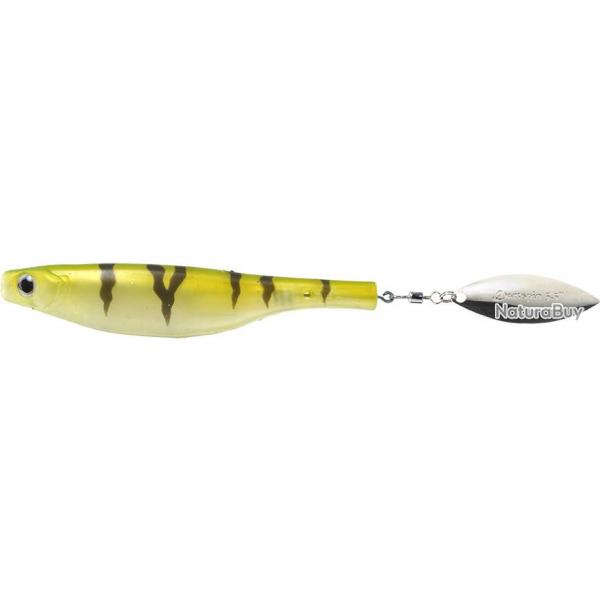 DARTSPIN PRO FOOTBALL JIG 4 1/2 - STRIPED GREEN - SILVER