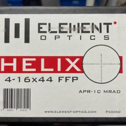 Lunette ELEMENT OPTICS HELIX 4-16X44 FFP APR-1C MRAD