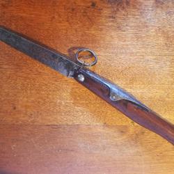 Ancien grand couteau à palme des corps francs LE DEFENSEUR par MURE, WW1, exceptionnel