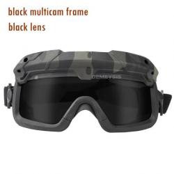 Lunette De Protection Airsoft/Paintball BK Lentille Noir -