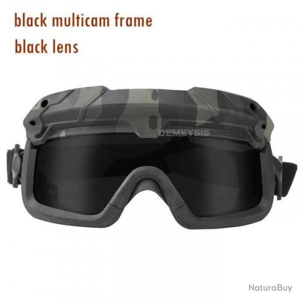 Lunette De Protection Airsoft/Paintball BK Lentille Noir -