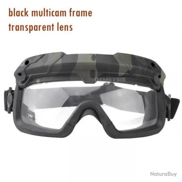 Lunette De Protection Airsoft/Paintball BK Lentille Transparente -