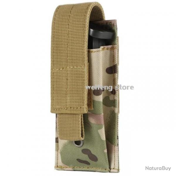 Pochette Simple Molle Chargeur/Lampe/Couteau Camouflage -