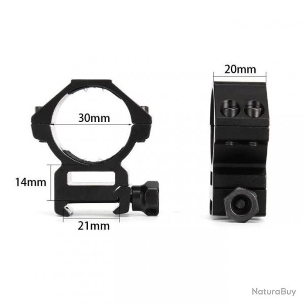 Ohhunt Anneau De Montage Tube 30MM Med 21MM -