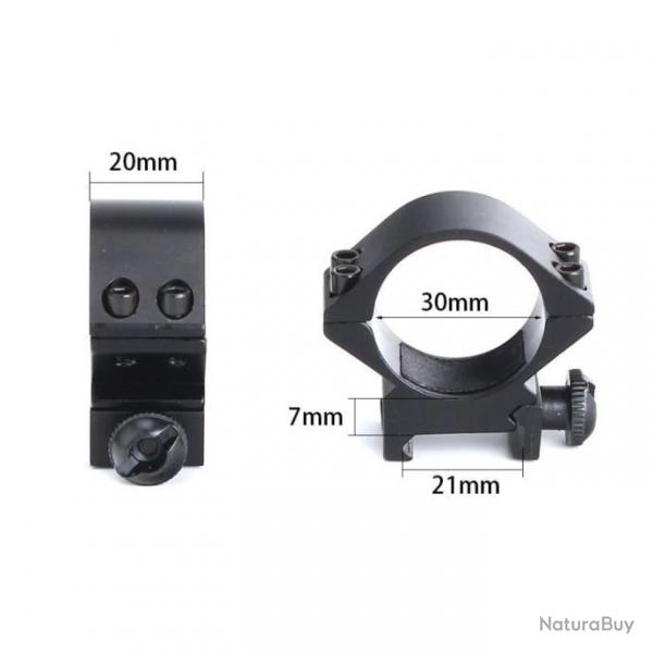 Ohhunt Anneau De Montage Tube 30MM Low 21MM - !