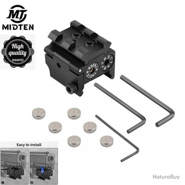 MidTen Montage Laser Pour Pistolet Rail 20MM