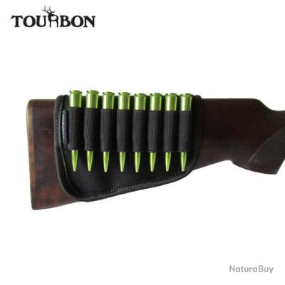 Porte-munitions Cuir TOURBON - Support De Crosse Avec élévateur De Peigne - T-HA1039LE-UK