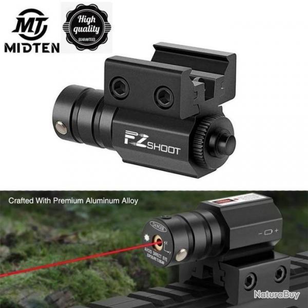 MidTen Pointeur Laser Avec Montage Picatinny 11/21MM -