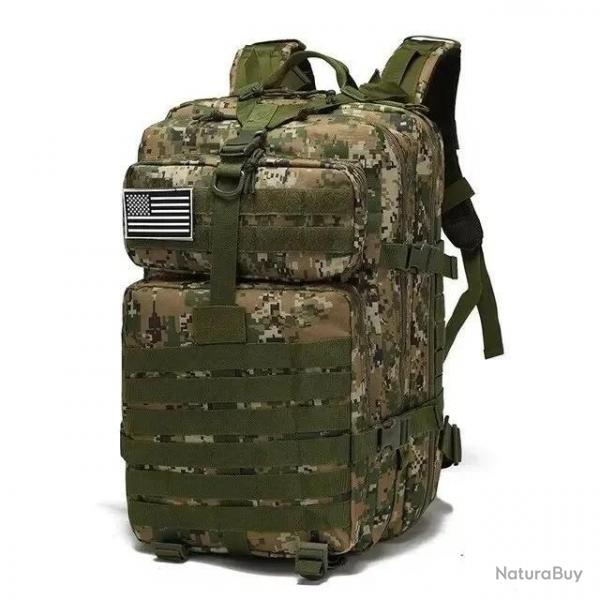 Sac A Dos Tactique 45L Camouflage -